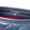Chanel Bicolor Aged Calfskin Gabrielle Double Zip Clutch with Chain Secondhand