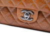 Chanel Medium Classic Crinkled Patent Double Flap Secondhand