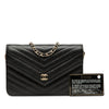 Chanel Chevron Goatskin Statement Wallet On Chain Secondhand