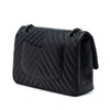 Chanel Medium Classic Chevron Lambskin So Black Double Flap Secondhand