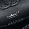 Chanel Medium Classic Chevron Lambskin So Black Double Flap Secondhand