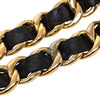 Chanel CC Gold Plated Leather Woven Medallion Chain Belt Secondhand