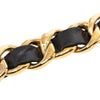 Chanel CC Gold Plated Leather Woven Medallion Chain Belt Secondhand