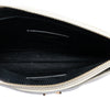 Saint Laurent Grain De Poudre Chevron Monogram Clutch Secondhand