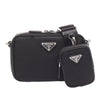 Prada Re Nylon and Saffiano Brique Crossbody Secondhand