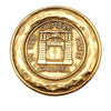Chanel Gold Plated 31 Rue Cambon Medallion Brooch Secondhand