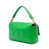 Fendi Zucca Embossed Leather Baguette Satchel Secondhand