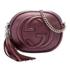 Gucci Mini Metallic Pebbled Calfskin Soho Chain Crossbody Secondhand