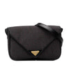 Saint Laurent Leather Trimmed Coated Canvas Crossbody Secondhand