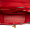Celine Small Drummed Calfskin and Suede Trapeze Satchel Secondhand
