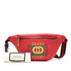 Gucci Small Grained Calfskin Web Logo Belt Bag Secondhand