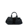 Burberry Grained Calfskin and Suede Satchel Secondhand