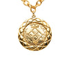 Chanel Gold Plated Medallion Lion Crest Necklace Secondhand