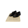 Secondhand Louis Vuitton Black and Monogram Canvas Moccasin - '20s
