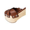 Secondhand Prada Wooden Platform Sandals - '10s