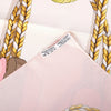Secondhand Hermès “Frontaux Et Cocardes” Pink & Ivory Silk Carré 90 Scarf By Caty Latham