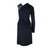Secondhand Jil Sander One Shoulder Wool Dress - '10s