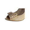 Secondhand Fendi Asymmetric Bow Peep-toe Pumps - '10s