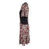 Secondhand Louis Vuitton Red Black Floral Printed Dress - '10s