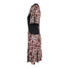 Secondhand Louis Vuitton Red Black Floral Printed Dress - '10s