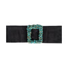 Secondhand Collection Privée Turquoise Stone Suede Belt - '00s