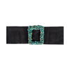 Secondhand Collection Privée Turquoise Stone Suede Belt - '00s