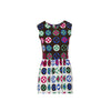 Secondhand Jeanne Lanvin Vintage Optical Pattern Dress - '70s