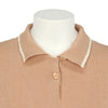 Givenchy Nude Pink Knitted Polo - '90s Second hand