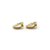 Chanel Lion Crest Shield Round Clip Earrings GP secondhand