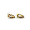 Chanel Lion Crest Shield Round Clip Earrings GP secondhand