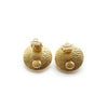 Chanel Artificial Pearl Logo Clip Earrings secondhand