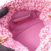 Chanel CHANEL Matelasse Drawstring Bucket Bag 2WAY Shoulder Bag Fabric Pink Used Women Secondhand