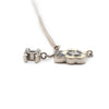 Chanel CC Logo Camellia Pendant Necklace secondhand