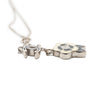 Chanel CC Logo Camellia Pendant Necklace secondhand