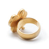 Chanel Four Leaf Clover Ring GP secondhand