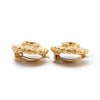 Chanel Coco Mark Round Clip Earrings GP secondhand