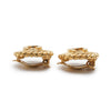 Chanel Coco Mark Round Clip Earrings GP secondhand