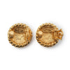 Chanel Coco Mark Round Clip Earrings GP secondhand