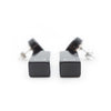 Chanel CC Logo Bicolor Pendant Earrings secondhand
