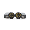 Chanel CC Logo Bicolor Pendant Earrings secondhand