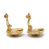 Chanel CC Logo Round Clip-On Earrings GP secondhand