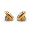 Chanel CC Logo Round Clip-On Earrings GP secondhand