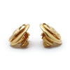 Chanel CC Logo Round Clip-On Earrings GP secondhand