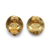 Chanel CC Logo Round Clip-On Earrings GP secondhand
