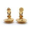 Chanel CC Logo Round Clip-On Earrings GP secondhand