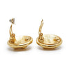 Chanel CC Logo Round Clip-On Earrings GP secondhand
