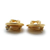 Chanel CC Logo Round Clip-On Earrings GP secondhand