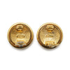 Chanel CC Logo Round Clip-On Earrings GP secondhand