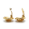 Chanel CC Logo Round Clip-On Earrings GP secondhand