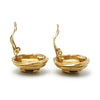 Chanel CC Logo Round Clip-On Earrings GP secondhand